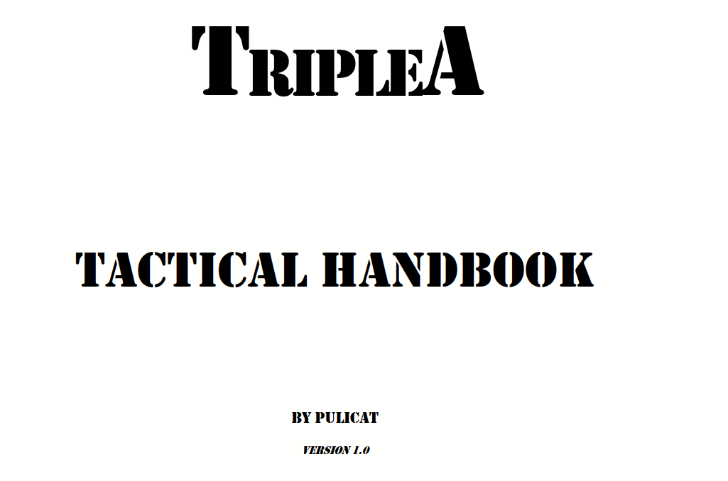 TripleA Tactical Handbook By Pulicat Version 1.0